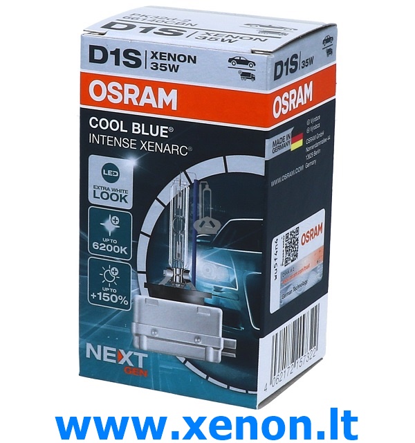 D1S OSRAM 6200K +150% Cool Blue Intense XENON lemputė-2