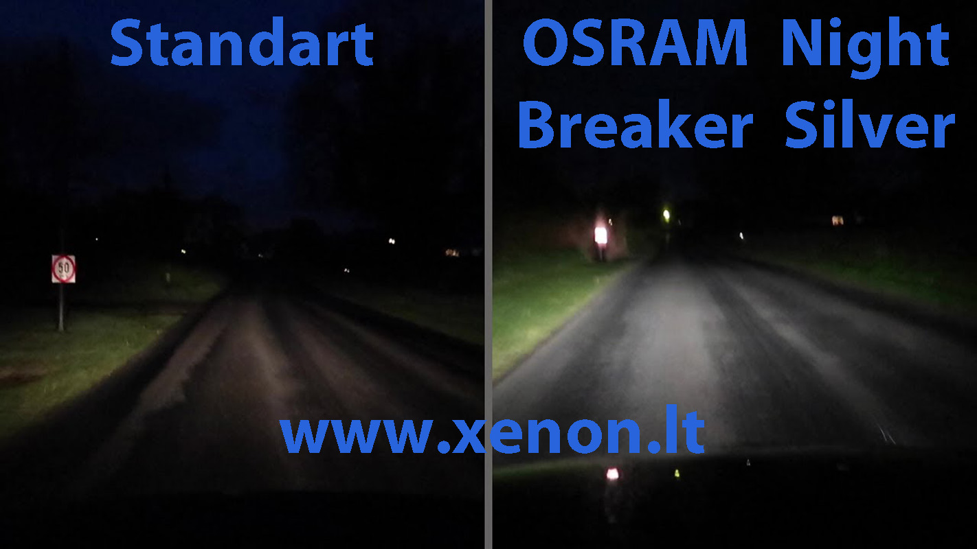 OSRAM H7 Night Breaker SILVER +100% 2vnt. 64210NBS-2